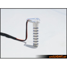 Ca19G - LED s krytkou a chladičem Ø 7 mm zelená, tvar kapka