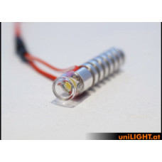 Cr7G - LED s krytkou a chladičem Ø 7 mm zelená, kulatá